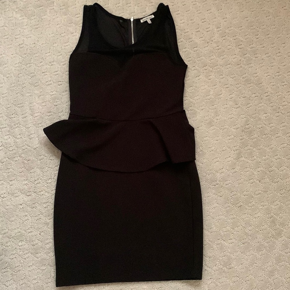 Black Peplum Dress
